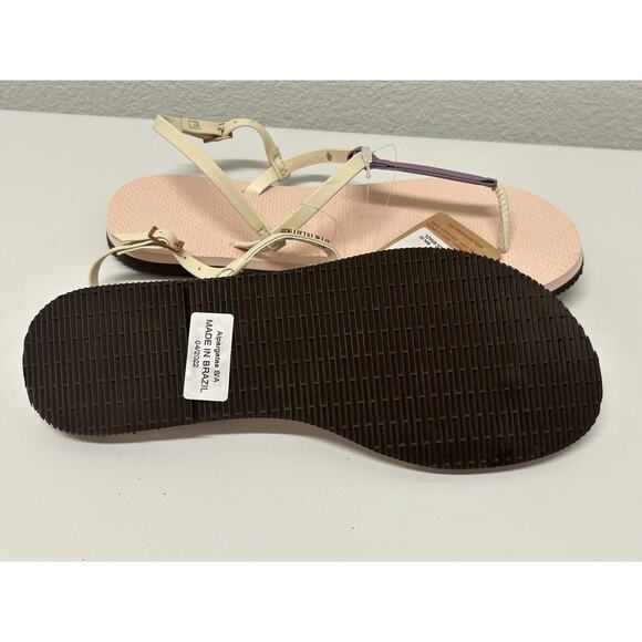 Havaianas Women's Size 10.5 You Rio Sandal Ballet Rose Ankle Strap New with Tags - Picture 3 of 10